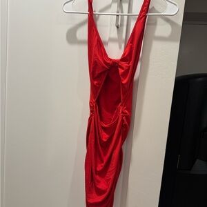 Red Sleeveless Dress